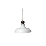 TEKAY AYDINLATMA çocuk odası genç odası koridor mutfak avizesi beyaz metal avize ahşap askılı metal avize Beyaz 14 x 25