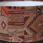 Tekay Aydınlatma Çul Kilim Desenli Lambader Başlığı 38 Çap Lambader Şapkası