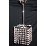 TEKAY AYDINLATMA Kare Taşlı Avize Metal Krom Islelet Genişlik: 15 Cm metal