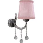 TEKAY AYDINLATMA Metal Krom Pembe Taşlı Aplik