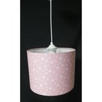 TEKAY AYDINLATMA Pembe yıldızlı kız çocuk odası avizesi pembe 25 x 50