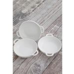 Tekbir Lüx Porselen 3'lü Meze Tabağı 15x12.1x3.5 Cm