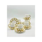 Tekbir Petek Gold Porselen Kahve Fincan 12 Parça & 6 Kişilik