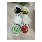 TEKBİR PORSELEN 6 Lı Yuvarlak Ikı Kulplu 15 Cm Kahvaltılık Kase