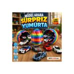 Tekdbaski&MiTasarım Model Araba Supriz Yumurta (5-8CM) 1 Adet Araba İçerir