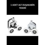 Tekerlek Duşakabin Tekerleği Alt Cam Rulman Krom Teker 23 Mm