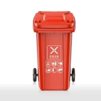 Tekerlekli Dış Mekan Çöp Kovası 120L 140L Ağır Hizmet Tipi Mobil Endüstriyel Çöp Konteyneri Büyük Ağır Hizmet Tipi Çöp Kovası Sundurma, Arka Bahçe, Teras, p