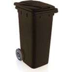 Tekerlekli Kahverengi Çöp Konteyneri Çöp Kovası 120 Lt ( Sağlam Dayanıklı)