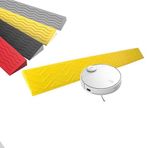 Tekerlekli sandalyeler için plastik eşik rampası, kaymaz yüzey, robot elektrikli süpürgeler ve evcil hayvan merdivenleri için ideal, sarı, 100 x 20 x 9,5 cm – uzun ömürlü mobilite yardımcısı