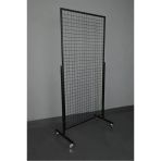 Tekerlekli Sık Telli Tel Raf - Tel Pano Stand, Duvar Askılığı 60X120 Cm Teşhir