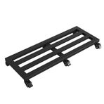 Tekerlekli ve çıkarılabilir metal ayaklı büyük bitki başlangıç tepsileri, saksılar, balık tankları ve kolay hareket için diğer yuvarlanan tabanlar için demir bitki saksısı (Nero 30 x