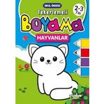 Tekerlemeli Boyama Hayvanlar 2 - 3 Yaş