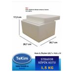 tekim temizlik ve ambalaj Strafor Köpük Kutu 1,5 kg