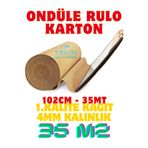 Tekin Ambalaj 102CM x 35MT 4mm Ondüle Rulo Karton | Zemin, Parke, Inşaat ve Ambalaj Koruma Mukavva Rulo