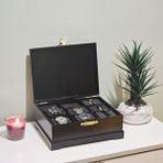 Tekir Store Ahşap 9 Bölmeli Saat Kutusu Dekoratif Siyah Saat Aksesuar Saklama Kutusu Organizer