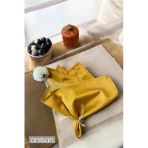 Tekli %100 Pamuk Kumaş Peçete Kahverengi 50X50 Cm Mutfak Bezi Sofra Sunum Servis Peçetesi