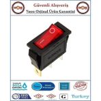 Tekli Aç Kapa Işıklı Anahtar - Kırmızı