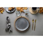 Tekli Hasır-Jüt Düz Amerikan Servis Supla 35 cm x 35 cm - 35 x 35 cm - Bej