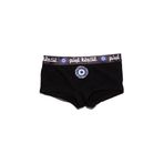 Tekli Kadın Boyshort Külot - Nazar Siyah XS