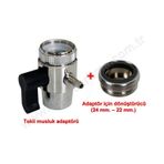 Tekli Musluk Ağzı Adaptörü + Metal Dönüştürücüsü Krom