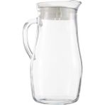 Tekli Sürahi, 1.8 L Hacim, Cam, Beyaz