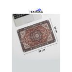 TEKMAKG Halı Kilim Desenli Mouse Pad 25x30 cm Otantik Etnik Vintage Kaymaz Taban