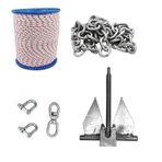 Tekne Çapa Seti. Tekne Ve Bot Çapası. Kombine Hazır Set 9kg Set