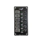 Tekne Karavan 6lı Sigorta Paneli Cam Sigortalı - Marin Tip Siyah