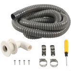 Tekne Sintine Tahliye Montaj Kiti 1-1/8 İnç ABS Plastik PVC Hortumlu Dikey Veya Yakın Dikey Drenaj ( for GRI)