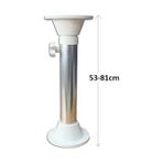 Tekne ve Karavan Masa Ayağı. 2 Kademe Teleskopik. 53-81Cm