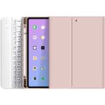 TEKNETSTORE Apple Ipad Pro 4. Nesil M2 2022 11 Inç Uyumlu Bluetooth Klavyeli Kılıf Kalem Bölmeli (Türkçe Klavye) - Rose Gold