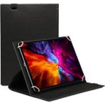 TEKNETSTORE Casper Via S40 10.4" Tablet Uyumlu Çiçek Desenli Kapaklı Standlı Universal Tablet Kılıfı - Siyah
