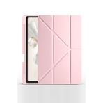 TEKNETSTORE Honor Pad 9 ile Uyumlu 12,1 İnç Tablet Kılıfı, Katlanır, Kalemlikli, Standlı, Uyku Modlu, Pembe