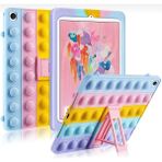 TEKNETSTORE Huawei Matepad T10 / T10S Uyumlu Kılıf Popit Standlı Kılıf Askılı Silikon