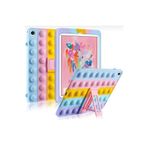 TEKNETSTORE Huawei MatePad T10/T10s ile Uyumlu Popit Standlı Kılıf, Askılı Silikon, Mavi