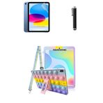 TEKNETSTORE iPad 10. Nesil 10.9 ile Uyumlu Popit Kılıf, Askılı Stand, Gökkuşağı, 3'lü Set