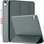 TEKNETSTORE Ipad 10. Nesil 10.9 Uyumlu Kılıf Uyku Modlu Pu Deri Smart Standlı Case A2696 A2757 A2777 - Uzay Grisi