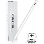 TEKNETSTORE iPad 2.-3.nesil iPad Air pro 11 iPad Air pro 13 İnç 2024 M2-M4 Uyumlu Avuç İçi Red Dokunmatik Kalem - Beyaz