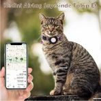 TEKNETSTORE Kedi Tasması Airtag Yuvalı Kilitli Güvenlik Aparatı Airtag Kılıfı ve Zil Boyun Tasması Gps - Pembe