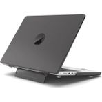 TEKNETSTORE Macbook Air 13" 2020 M1 Çip A2337/A1932/A2179 Uyumlu Standlı Iz Önleyici Şeffaf Kılıf Koruyucu Kapak