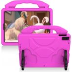 TEKNETSTORE Samsung Galaxy Tab A9+ Plus SM-X210 11 Uyumlu Inç Çocuklar Için Standlı Silikon Tablet Kılıfı - Pembe