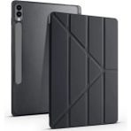 TEKNETSTORE Samsung Galaxy Tab S7 Fe S8 Plus T970/X800/T733/T737/T736 12.4" Kalem Bölme Arka Silikon Kapak Kılıf - Siyah