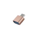 TEKNETSTORE Usb Type-c Dönüştürücü Otg Çevirici Adaptör Metal Xiaomi - Samsung - Huawei Macbook Dönüştürücü Gold