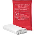 Teknik Aparat Yangın Battaniyesi 100x150 cm 1 kg Hafif Fiberglas Malzeme ile Dayanıklı ve Kolay Kullanım