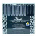 Teknik Çizim Kalemi 12 Li Teknil Çizim Kalem Seti Siyah