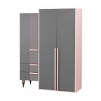 Teknik Genç Odası Point Pembe Dolap