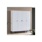Teknik Genç Odası White Dolap 4 Kapaklı