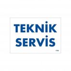 Teknik Servis Uyarı Levhası 17,5x25 Kod1756