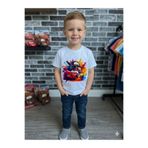 Teknik Şimşek McQueen Premium Kalite Çocuk T-shirt