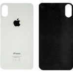 TeknikEvim Apple Uyumlu iPhone X Arka Pil Batarya Kapağı (Cam) (275873428) beyaz
